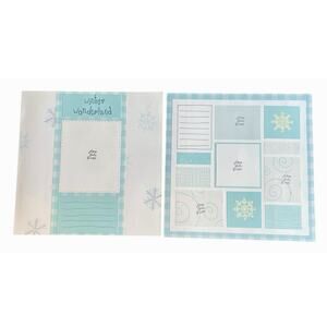 Scrapbook Layout 12x12 Winter Snow Two Pages Close To My Heart Embossed‎